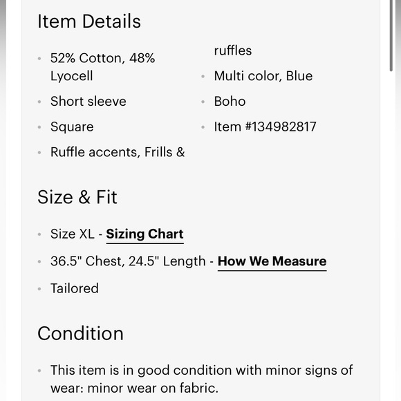 Vince Camuto Steel Blue Floral Short Flounce Sleeve Blouse with Square Neck, XL - Picture 3 of 6